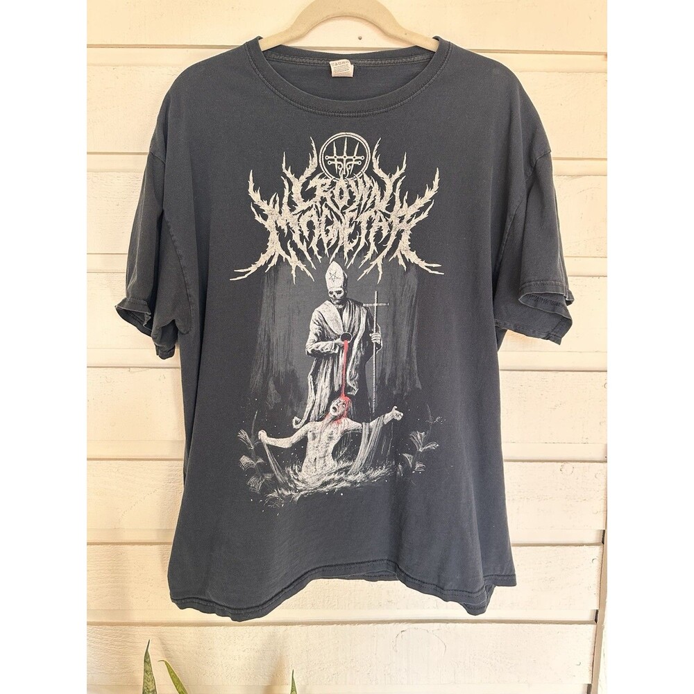 Crown Magnetar Grunge Metal Graphic T Shirt- XL